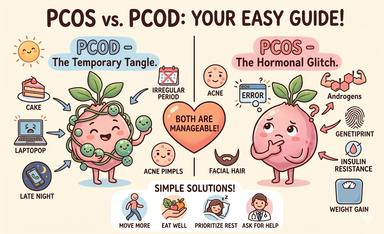 PCOS and PCOD: Simple Breakdown